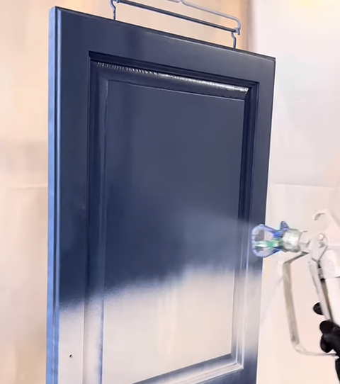 spray cabinet refinish